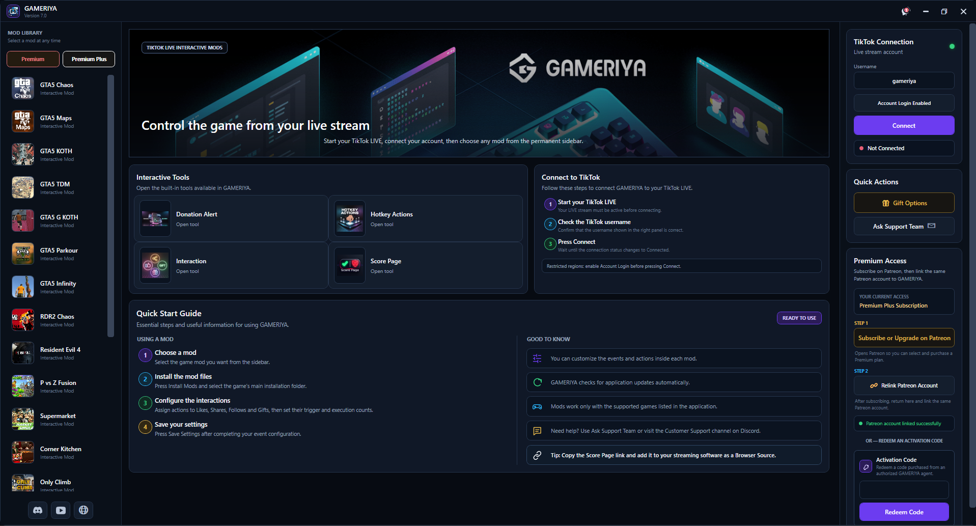 🚀 GAMERIYA Update v7.0